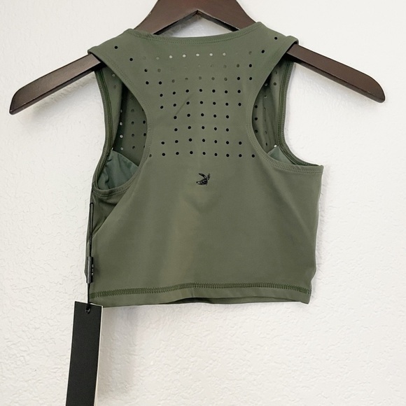 NWT GLYDER Mood Sports Bra Olive X-Small - Picture 8 of 10